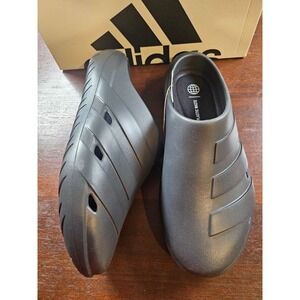 Adidas Adicane Clogs Slides Sandals Carbon Black Mens Sz 9 Womens Sz 10 New
